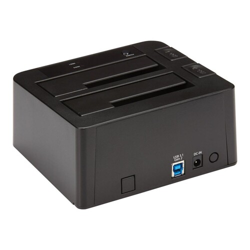 StarTech.com Dual-Bay USB 3.1 to SATA Hard Drive Docking Station, USB 3.1 (10 Gbps) Produktbild Additional View 3 L