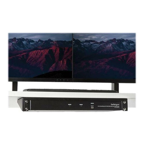 StarTech.com 19 Zoll 1HE vertikales Wandmontage Rack aus Stahl - 1U Rack Bracket 19 - Schwarz - Halt Produktbild Additional View 1 L