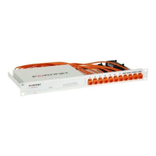Rackmount.IT RM-FR-T10 - Rackmontagesatz - RJ-45 X 11 - RAL 9003, Signal White - 1U - 48.3 cm (19") Produktbild