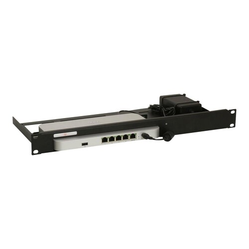 Rackmount.IT RM-CI-T4 - Montagesatz für Netzwerkgeräte - Rack montierbar - Jet Black, RAL 9005 - 1U Produktbild Additional View 1 L