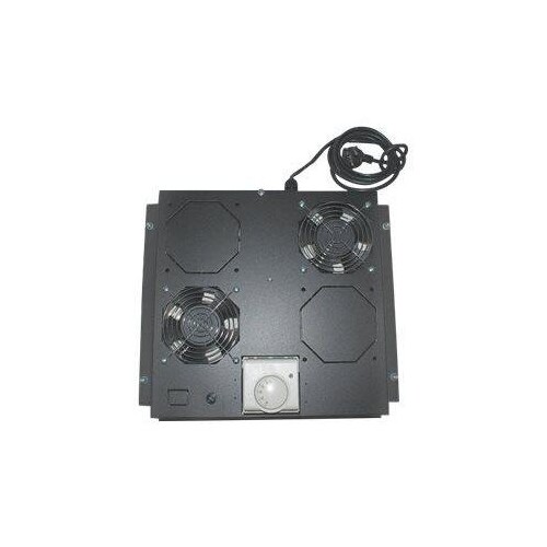Intellinet Kühleinheit mit 2 Lüftern für 19" Schränke, Zur Deckenmontage, mit Thermostat, schwarz - Produktbild Additional View 1 L