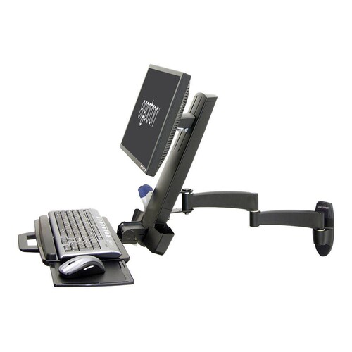 Ergotron 200 Series - Befestigungskit (Gelenkarm, Tastaturablage mit linker/rechter Mausablage, Barc Produktbild Additional View 3 L