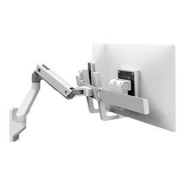 Ergotron HX Dual Monitor Wall Mount Arm - Befestigungskit (Griff, Gelenkarm, Wandmontage, 2 Drehgele Produktbild