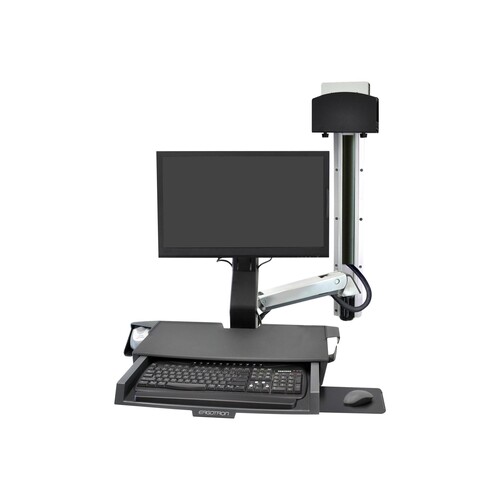 Ergotron Sit-Stand Combo Ablageflächen-System - Befestigungskit (Griff, CPU-Halter, 2 Schienenabdeck Produktbild