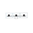 Ergotron HX Triple Monitor Bow Kit - Montagekomponente (Griff, 3 Drehzapfen, Scharnier) Produktbild Additional View 3 S