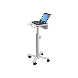 Ergotron Wagen - leichtes Design - für Notebook / Barcode-Scanner - medizinisch - Stahl - weiß, Alum Produktbild