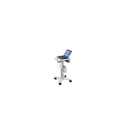 Ergotron Wagen - leichtes Design - für Notebook / Barcode-Scanner - medizinisch - Stahl - weiß, Alum Produktbild Additional View 1 L