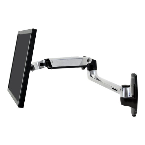 Ergotron LX - Befestigungskit (Wandmontage, Monitorarm) - für LCD-Display - Aluminium - Polished Alu Produktbild