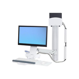 Ergotron Sit-Stand Combo System Mit CPU-Halter klein - Befestigungskit (Tastatur-Tablett, CPU Wandha Produktbild