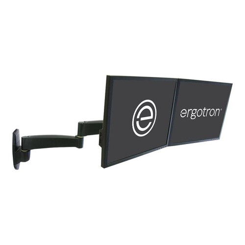 Ergotron 200 Series - Befestigungskit (Wandbefestigung, Doppelgelenkarm, Querstange, 2 Aufsätze, 2 V Produktbild Additional View 1 L