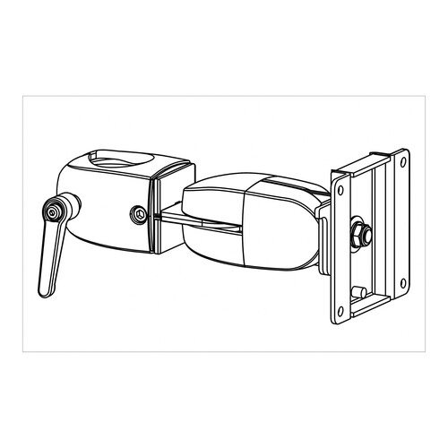 Ergotron Montagekomponente (Doppel-Klemmgelenk) - für LCD-Display - Schwarz - Bildschirmgröße: bis z Produktbild Additional View 1 L