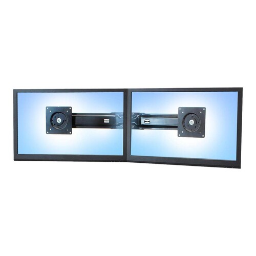 Ergotron Befestigungskit (Griff, Halterung für zwei Monitore) - für 2 LCD-Displays - Schwarz - Bilds Produktbild Additional View 4 L