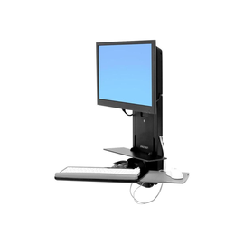 Ergotron Sit-Stand Vertical Lift, Patient Room - Befestigungskit (Handgelenkkissen, Maushalterung, v Produktbild