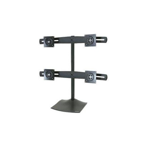 Ergotron DS100 Quad-Monitor Desk Stand - Aufstellung - für 4 LCD-Anzeigen - Aluminium, Stahl - Schwa Produktbild Additional View 1 L