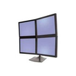 Ergotron DS100 Quad-Monitor Desk Stand - Aufstellung - für 4 LCD-Anzeigen - Aluminium, Stahl - Schwa Produktbild Additional View 3 S