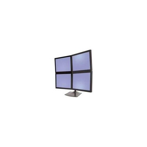Ergotron DS100 Quad-Monitor Desk Stand - Aufstellung - für 4 LCD-Anzeigen - Aluminium, Stahl - Schwa Produktbild Additional View 3 L