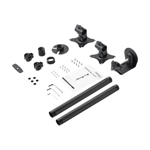 StarTech.com Vertical Desk Mount Dual Monitor Arm - For Monitors 13" to 27" - Adjustable - Desk Clam Produktbild Additional View 4 L