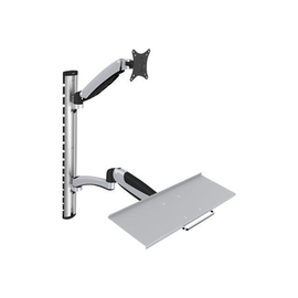 DIGITUS Arbeitsplatz (Monitor, Tastatur, Maus) Wandmontage Produktbild