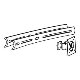 Ergotron DS100 Crossbar Extender, Long - Montagekomponente (Erweiterung für Querstrebe, mittlere Hal Produktbild