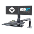 Ergotron WorkFit-A Dual Workstation With Worksurface Produktbild Additional View 1 S