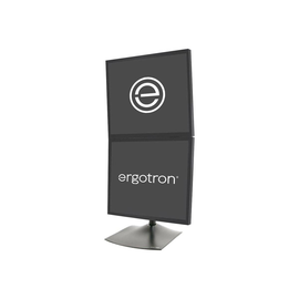 Ergotron DS100 - Befestigungskit (28" Stange, Basis, 2 Drehgelenke, 2 VESA-Adapter) - schmal - für 2 Produktbild
