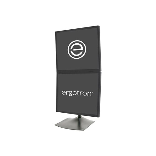 Ergotron DS100 - Befestigungskit (28" Stange, Basis, 2 Drehgelenke, 2 VESA-Adapter) - schmal - für 2 Produktbild