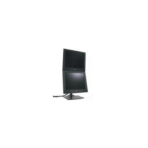 Ergotron DS100 - Befestigungskit (28" Stange, Basis, 2 Drehgelenke, 2 VESA-Adapter) - schmal - für 2 Produktbild Additional View 1 L