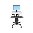 Ergotron WorkFit-C Single LD - Sitz-/Steh-Arbeitsplatz Produktbild Additional View 1 S