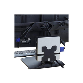 Ergotron Mini-PC-Halterung - unter Tisch montierbar, Pfosten montierbar, an Wandschiene montierbar, Produktbild
