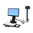 Ergotron Sit-Stand Combo Extender - Montagekomponente (Verlängerungsarm, Wandschienenhalterung, Arma Produktbild Additional View 2 S