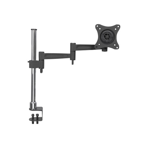 Manhattan TV & Monitor Mount, Desk, Full Motion, 1 screen, Screen Sizes: 10-27", Black/Silver, Clamp Produktbild