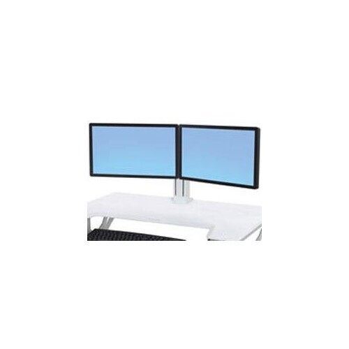 Ergotron WorkFit - Kit für zwei Monitore - weiß Produktbild Additional View 1 L
