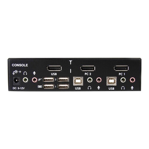 StarTech.com 2 Port DisplayPort USB KVM Switch Produktbild Additional View 2 L