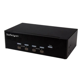 StarTech.com 4 Port KVM Switch mit Dual-VGA und 4-fach USB Hub Produktbild