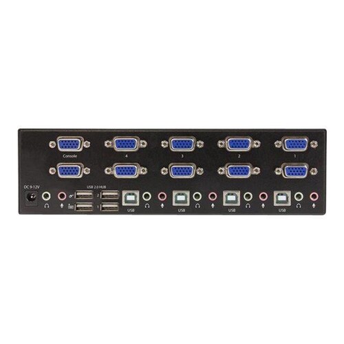 StarTech.com 4 Port KVM Switch mit Dual-VGA und 4-fach USB Hub Produktbild Additional View 1 L