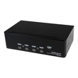 StarTech.com 4 Port Dual DVI USB KVM Switch/ Umschalter mit Audio und USB 2.0 Hub Produktbild