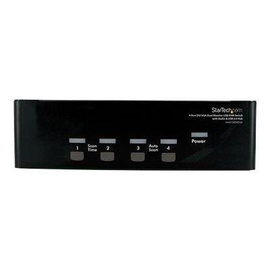 StarTech.com 4 Port DVI KVM USB Switch - 4-fach DVI Umschalter mit USB Hub Produktbild