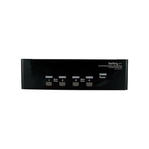 StarTech.com 4 Port DVI KVM USB Switch - 4-fach DVI Umschalter mit USB Hub Produktbild