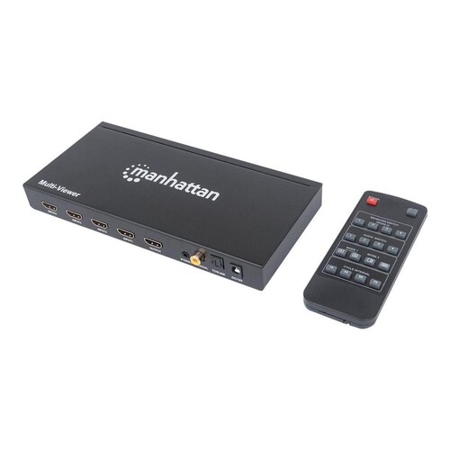 Manhattan 1080p 4-Port HDMI Multiviewer Switch, Switch with Four Inputs on One Display, Video Bandwi Produktbild Additional View 3 L