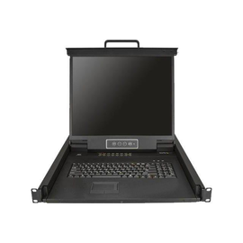 StarTech.com 16 Port Rack KVM Konsole mit 1,8 m Kabeln - US Tastatur(QWERTY), Integrierter KVM Switc Produktbild