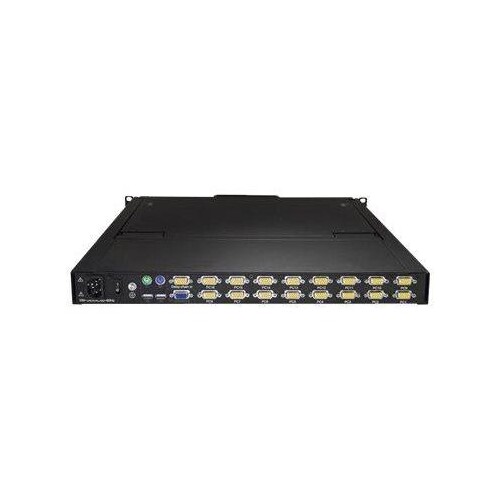 StarTech.com 16 Port Rack KVM Konsole mit 1,8 m Kabeln - US Tastatur(QWERTY), Integrierter KVM Switc Produktbild Additional View 1 L