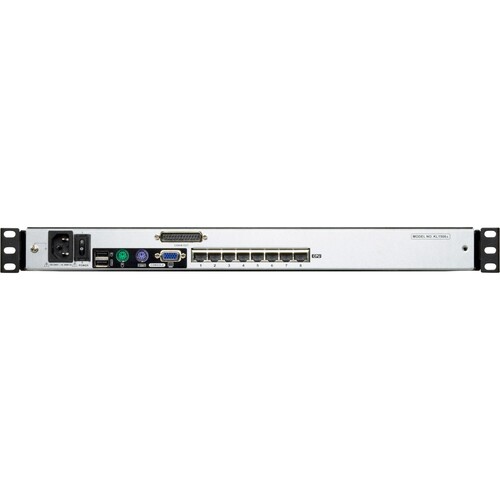 ATEN KL1508AM - KVM-Konsole mit KVM-Switch - 8 Anschlüsse - PS/2, USB - 43.2 cm (17") Produktbild Additional View 4 L