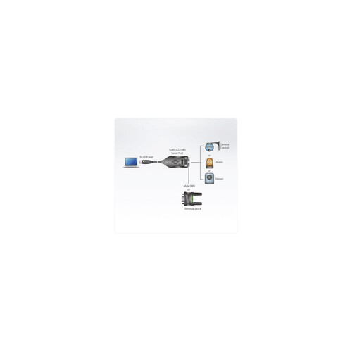 ATEN UC485 - Serieller Adapter - USB - RS-422/485 x 1 Produktbild Additional View 2 L