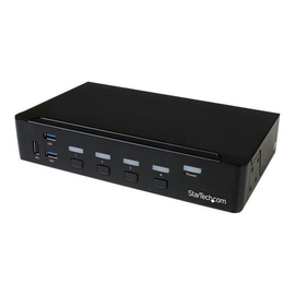 StarTech.com 4 Port DisplayPort KVM Switch - DP KVM Umschalter mit USB 3.0 Hub Produktbild