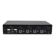 StarTech.com 4 Port DisplayPort KVM Switch - DP KVM Umschalter mit USB 3.0 Hub Produktbild Additional View 1 S