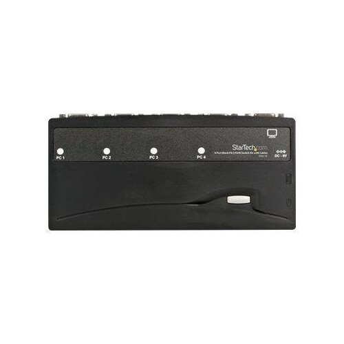 StarTech.com 4 Port VGA / PS/2 KVM Switch - PS/2 KVM Umschalter inkl. Kabel Produktbild Additional View 2 L