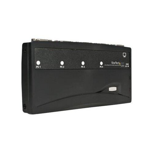 StarTech.com 4 Port VGA / PS/2 KVM Switch - PS/2 KVM Umschalter inkl. Kabel Produktbild Additional View 4 L