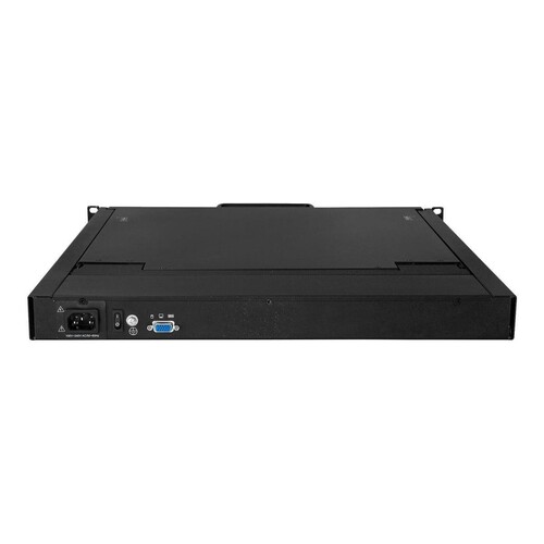 StarTech.com Rack KVM Konsole - US Tastatur(QWERTY), Ein Port VGA KVM mit 19" LCD Monitor - 1HE LCD Produktbild Additional View 2 L