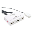 InLine KVM Switch - 2-fach - HDMI - USB - mit Audio - integr. Kabel Produktbild