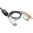 InLine KVM Switch - 2-fach - HDMI - USB - mit Audio - integr. Kabel Produktbild Additional View 2 S